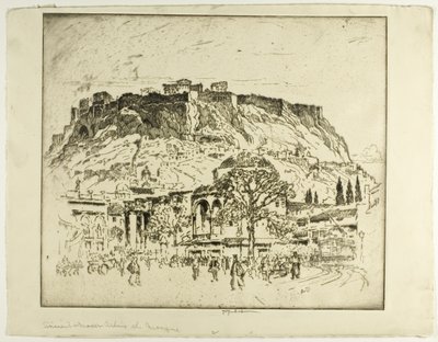 Athènes antique, médiévale et moderne, la mosquée - Joseph Pennell