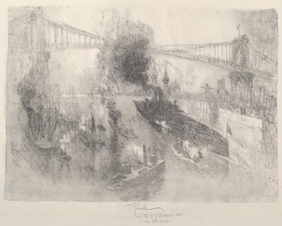 Cuirassé rentrant à la maison - Joseph Pennell