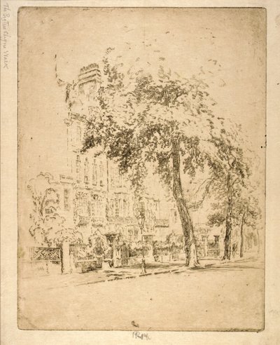 Big Tree--Cheyne Walk - Joseph Pennell