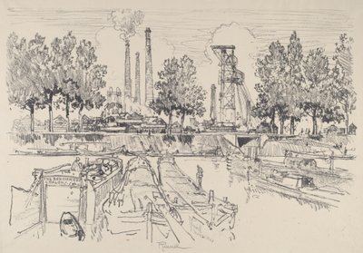 Mines de charbon, Monceau, France - Joseph Pennell