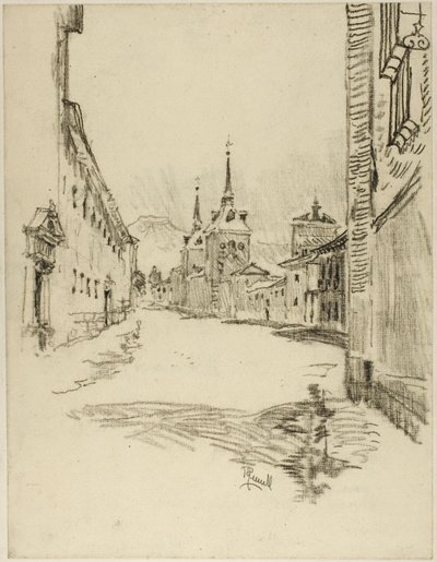 Ses rues sont larges et silencieuses - Joseph Pennell