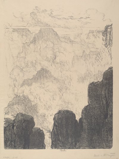 Brumes dans le canyon, No.II, 1912 - Joseph Pennell