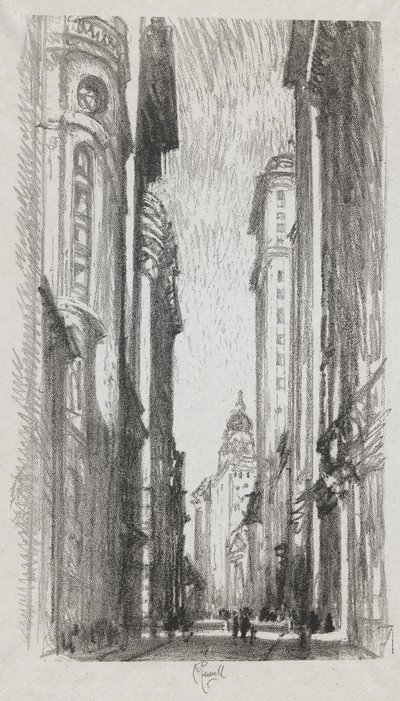 Nassau Street, n°5 dans la collection Iconophie Club - Joseph Pennell