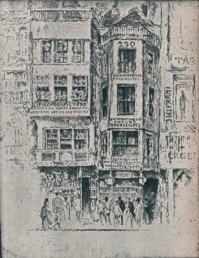 Vieux magasins du Strand, c1900, 1906-7 - Joseph Pennell