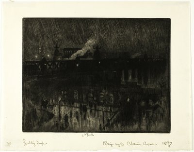 Nuit Pluvieuse, Gare de Charing Cross - Joseph Pennell