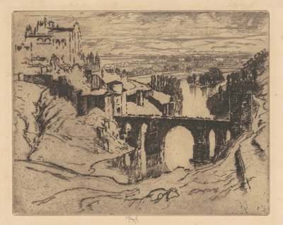 Pont Saint-Martin, Tolède - Joseph Pennell