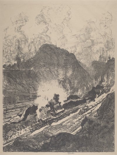 La coupe de Culebra, 1912 - Joseph Pennell