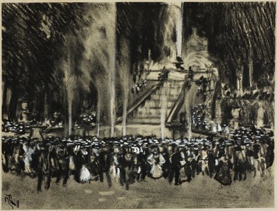 Les fontaines jouant à La Granja - Joseph Pennell