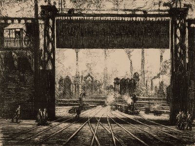 La Porte de Fer - Charleroi, de la série Belgique - Joseph Pennell