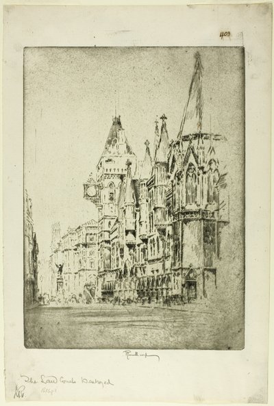 Les Tribunaux - Joseph Pennell