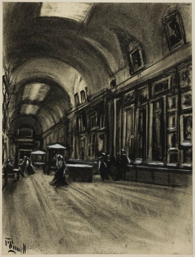 La Longue Galerie, Prado - Joseph Pennell