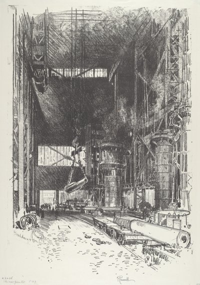 La nouvelle fosse à canon, 1916 - Joseph Pennell
