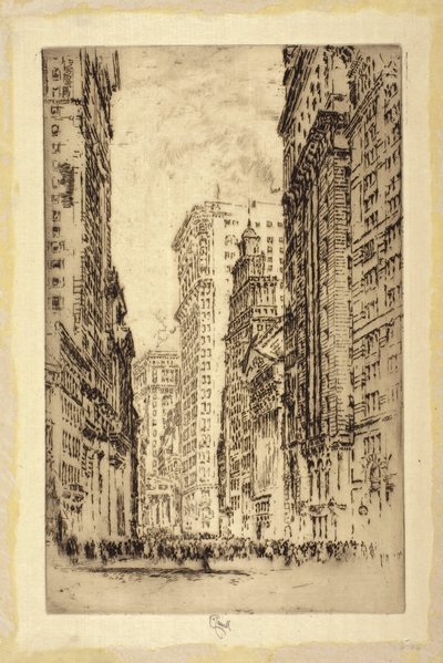 La Bourse de New York - Joseph Pennell