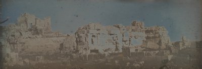 Cour hexagonale, Temple de Jupiter, Baalbek, 1843 - Joseph Philibert Girault De Prangey
