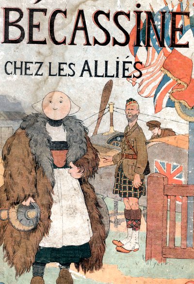 couverture du livre "Becassine chez les allies". - Joseph Porphyre Pinchon