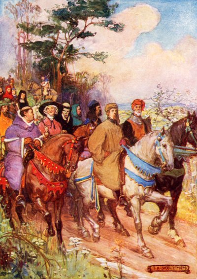 Les pèlerins de Chaucer, menés par lui-même - Joseph Ratcliffe Skelton