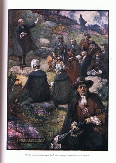 Pendant que les ministres prêchaient et priaient, les sentinelles montaient la garde - Joseph Ratcliffe Skelton