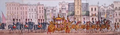 Représentation Panoramique du Progrès Royal de la Reine Victoria à Travers la Ville de Londres le 9 novembre 1837 (détail) - Joseph Robins