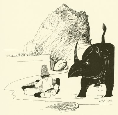 Le Parsee commence à manger son gâteau - Joseph Rudyard (after) Kipling