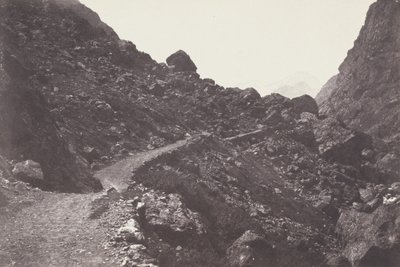 Saint-Sauveur. Sentier du chaos conduisant à Gavarnie (Saint-Sauveur. The Path to Chaos Leading to Gavarnie),1853 (photo) - Joseph Vigier