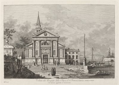 Veduta del Prospetto della Chiesa del S. Francesco, 1742 - Joseph Wagner