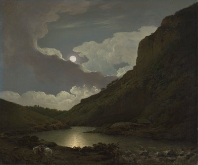 Matlock Tor au clair de lune - Joseph Wright of Derby