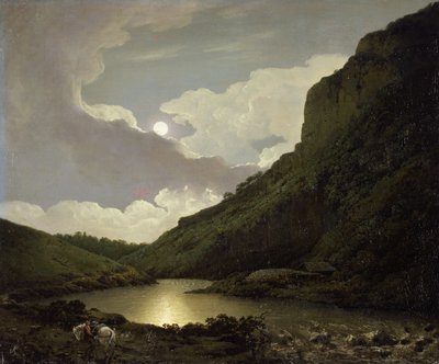 Matlock Tor au clair de lune, vers 1777-80 - Joseph Wright of Derby