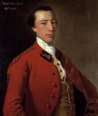 Portrait de Lord Robert Sutton en uniforme - Joseph Wright of Derby