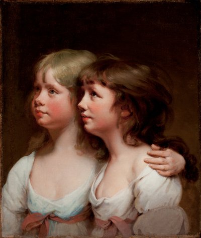 Portrait de Sarah et Ann Haden - Joseph Wright of Derby