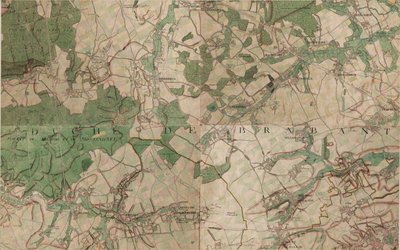Carte de Hougaerde - Hoegaarden - Joseph de Ferraris
