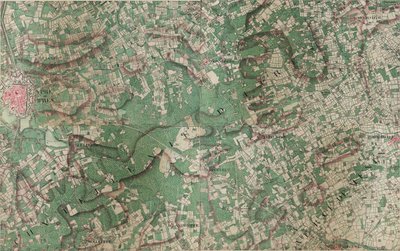 Carte de Ypre ou Ipres - Ieper - Joseph de Ferraris