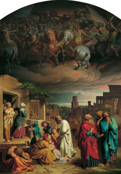 Vision des habitants de Jérusalem avant la conquête de la ville par Antiochus IV Épiphane - Joseph von Fuhrich