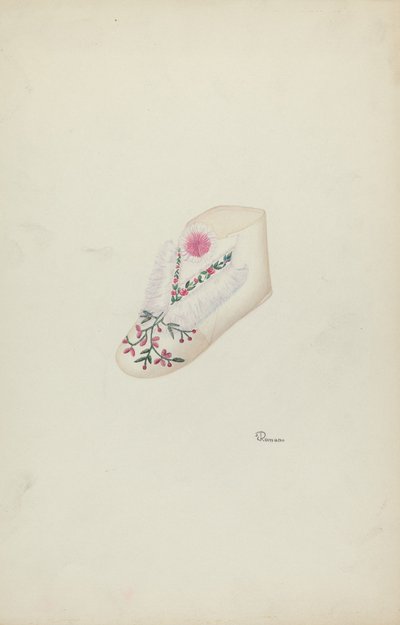 Chaussure de bébé, vers 1938 - Josephine C. Romano