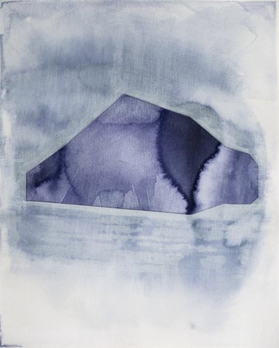 Géométrie abstraite bleue - Joshua Hoskins