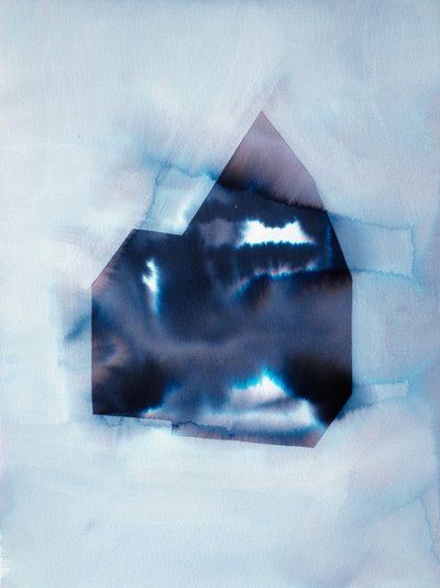 Forme abstraite indigo - Joshua Hoskins