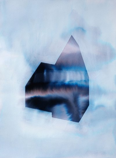 Lavage géométrique indigo - Joshua Hoskins