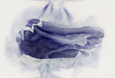 Abstrait indigo doux - Joshua Hoskins