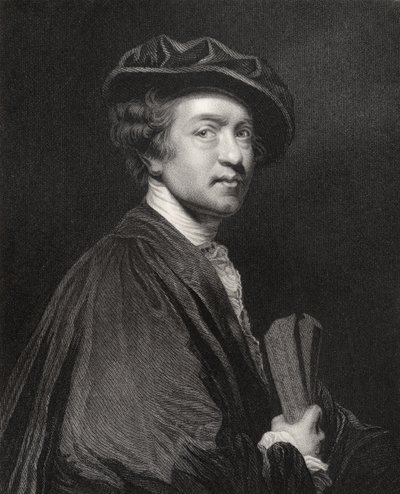 Sir Joshua Reynolds, gravé par J. Cochran, de 