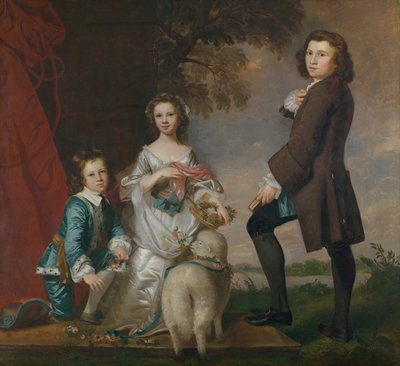 Thomas 1740-1825 et Martha Neate 1741-après 1795 avec son tuteur, Thomas Needham, 1748 - Joshua Reynolds