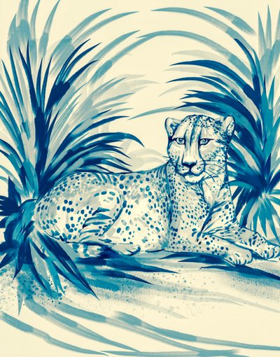 Guépard de la jungle bleue - Josie George