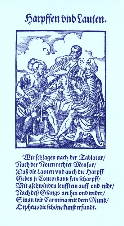 Joueurs de harpe et de luth - Jost Amman