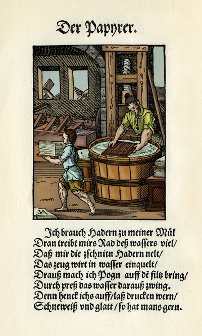 Fabricant de papier - Jost Amman