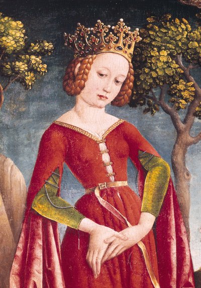 Saint Georges et le Dragon (détail de la princesse) - Jost Haller