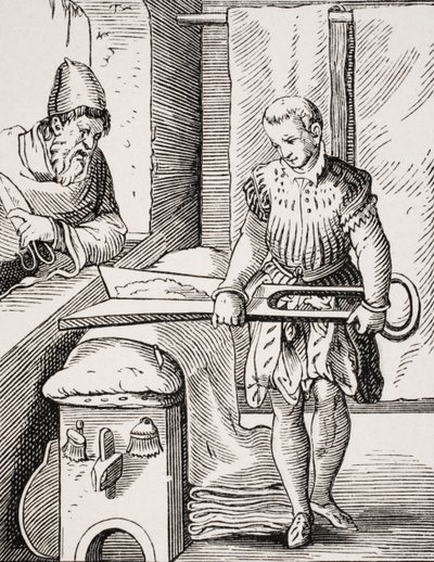 Travailleur du textile, reproduction d