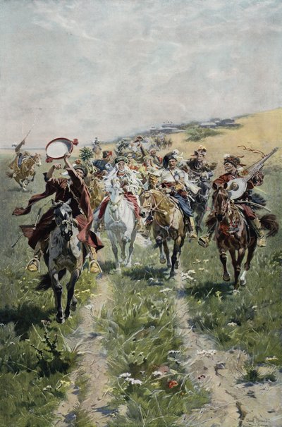 Procession nuptiale cosaque ukrainienne - Jozef Brandt