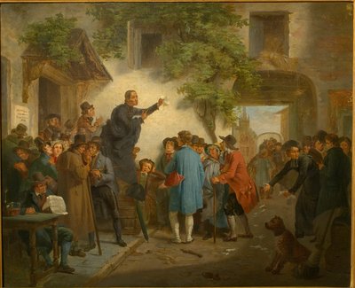 Dans une auberge - Élection à Gand en 1830 - Jozef Geirnaert