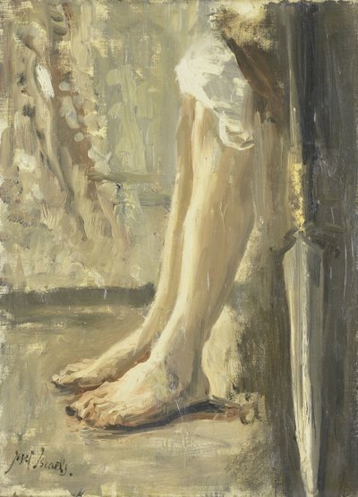 Les jambes de David - Jozef Israëls (signed by artist)