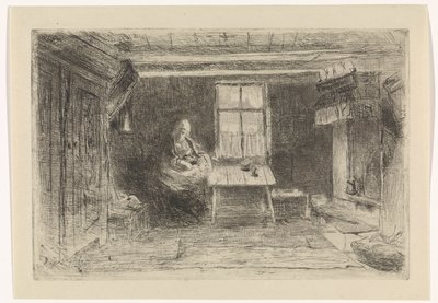 Intérieur avec mère et enfant - Jozef Israëls