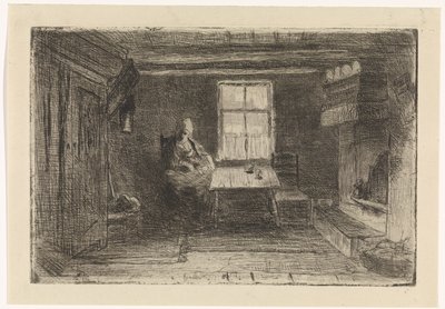 Intérieur avec mère et enfant - Jozef Israëls