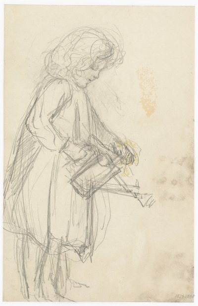 Fille avec un arrosoir - Jozef Israëls